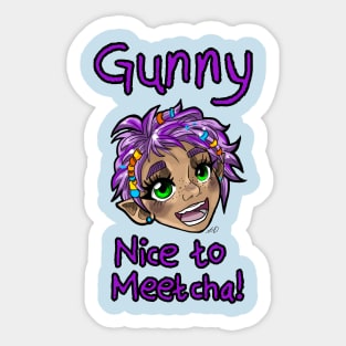 Gunny Glitterblaster Sticker